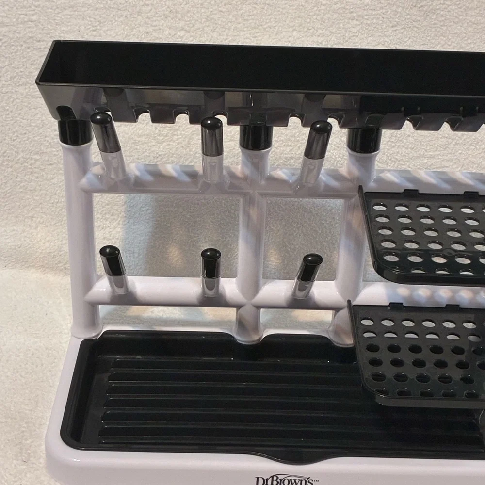 Dr Browns White and Black Bottle Drying Rack